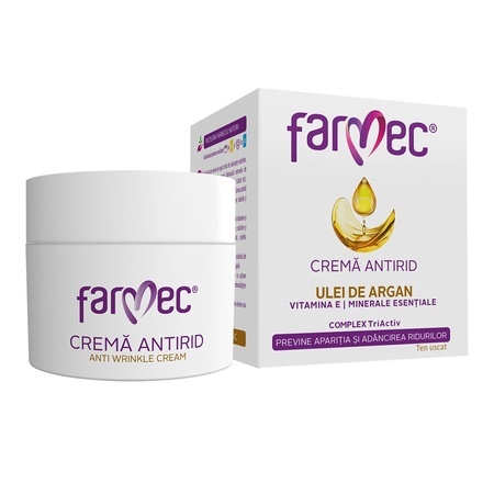 Cremă anitrid cu ulei de argan, 50 ml, Farmec