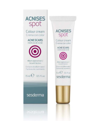 Crema colorata pentru cicatrici post-acneice acnises spot, sesderma, 15 ml