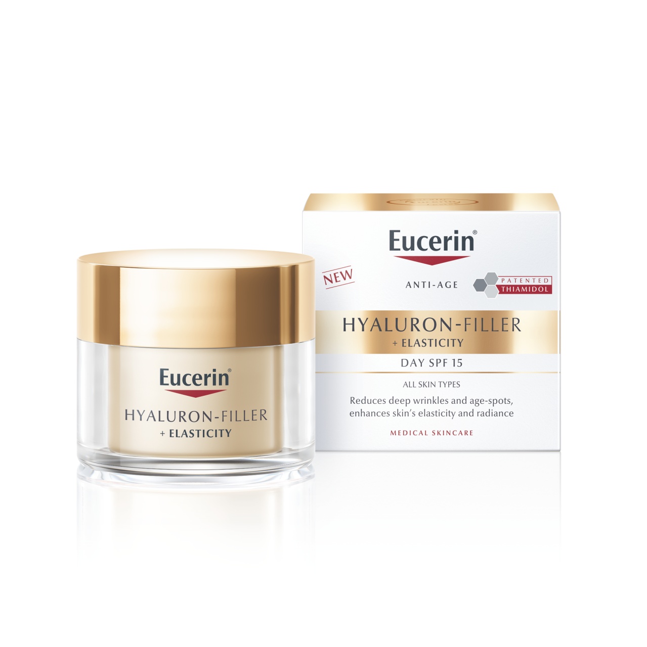 Cremă de zi SPF15 Hyaluron-Filler + Elasticity, 50 ml, Eucerin