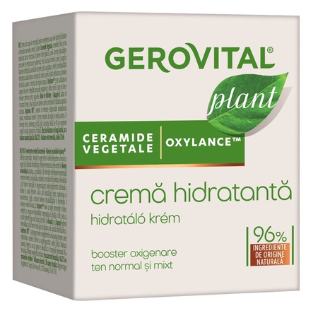 Cremă hidratantă pentru ten normal-mixt Plant, 50 ml, Gerovital