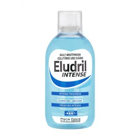 Eludril Intense apa de gura fara alcool, cu xilitol, 500 ml