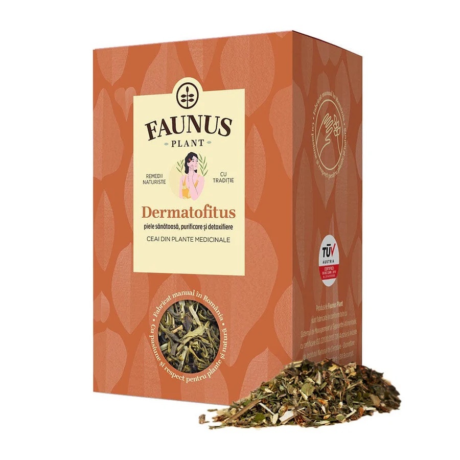 Faunus Ceai Dermatofitus cu coada-soricelului, galbenele si trei-frati-patati, 90 g