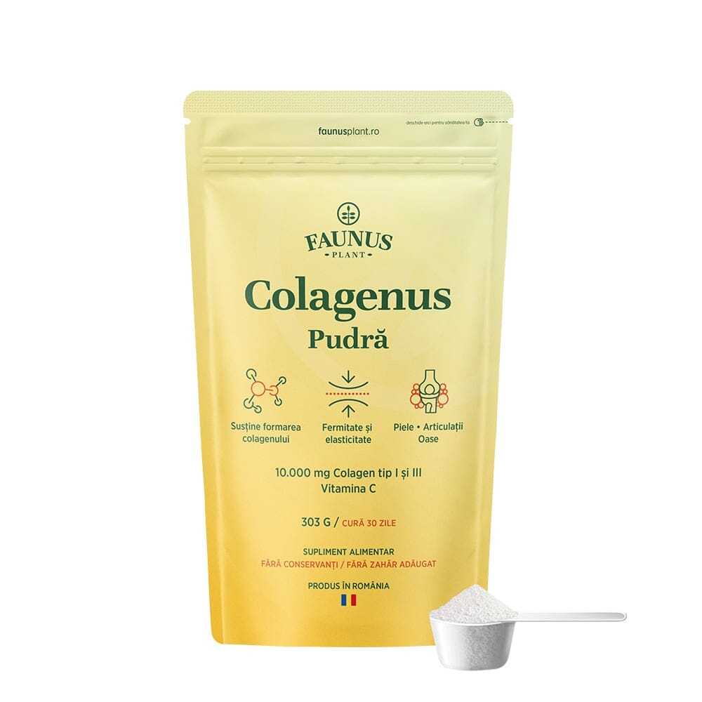 Faunus Colagenus pudra cu colagen hidrolizat si vitamina C, 303 g