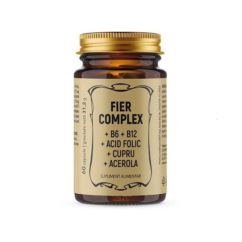 Fier Complex, 60 capsule, Laboratoarele Remedia