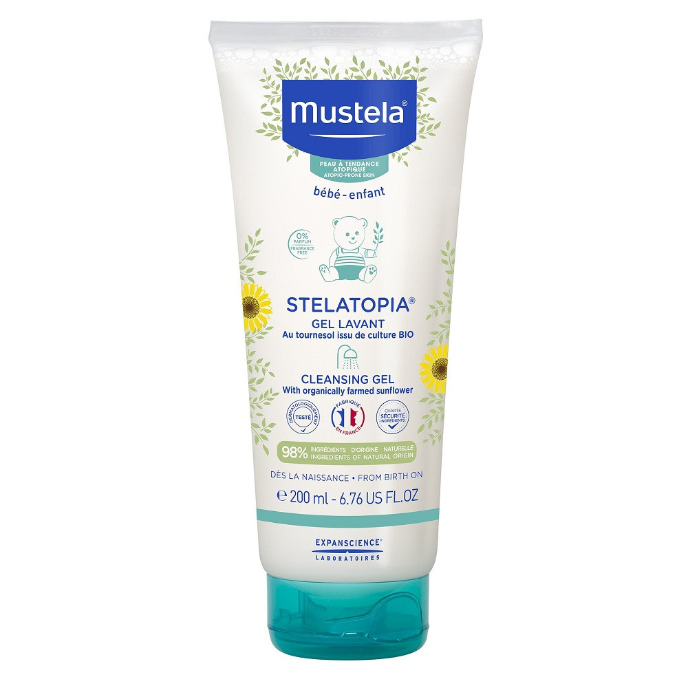 Gel de curatare pentru piele atopica stelatopia, 200 ml, mustela