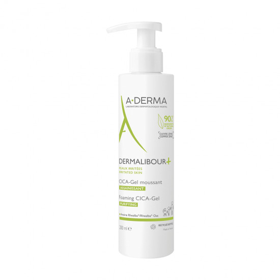 Gel spumant anti-iritatii dermalibour+cica, 200 ml, aderma