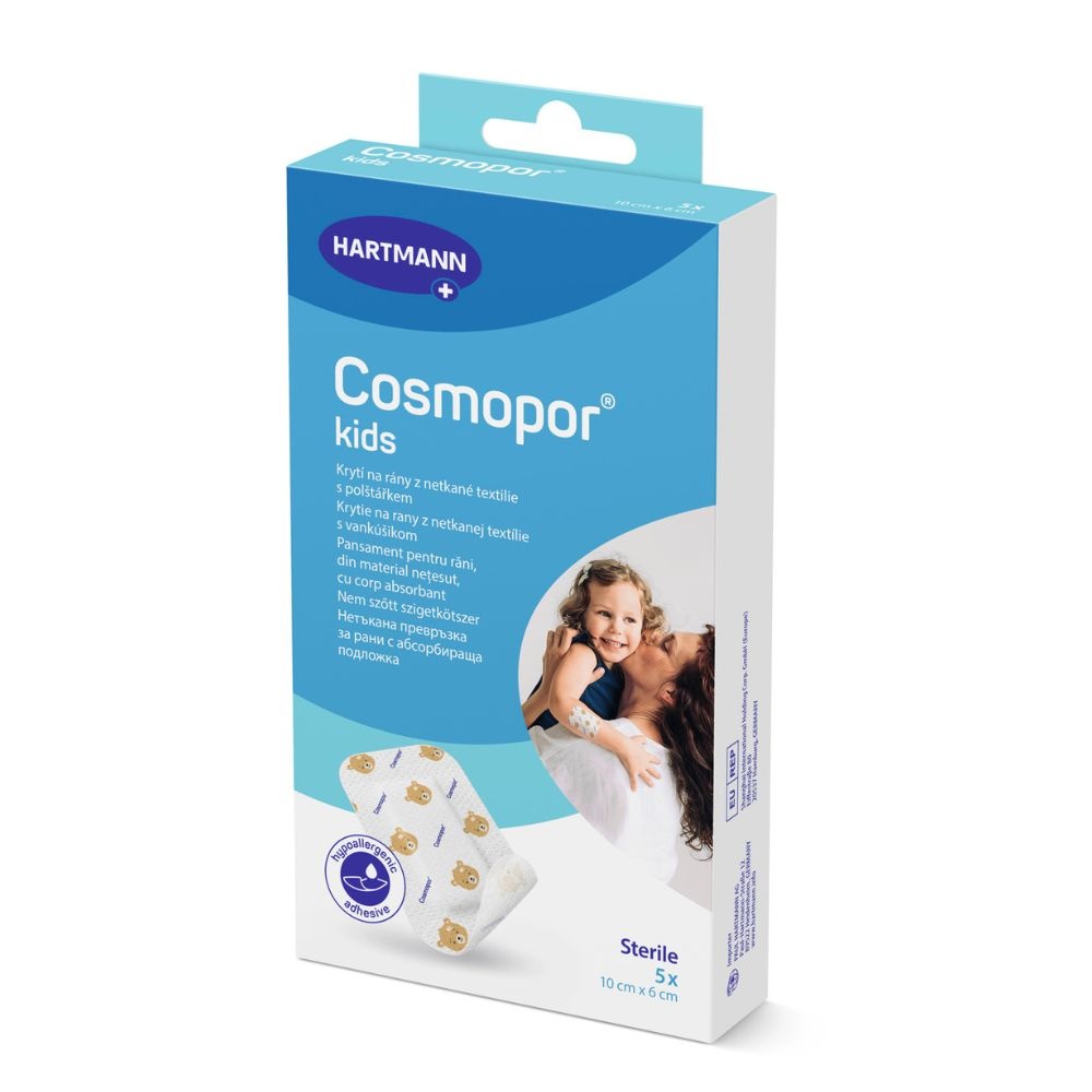 Hartmann Cosmopor Kids Pansamente Sterile pentru Copii, 10 x 6 cm, 5 bucăți