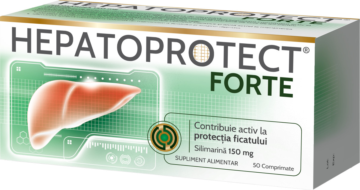 Hepatoprotect Forte - Protecție Naturală pentru Ficat, 50 Comprimate