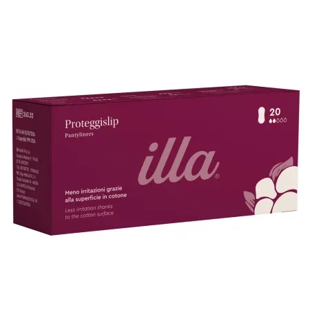 Illa absorbante zilnice din bumbac, 2 picaturi, 20 bucati