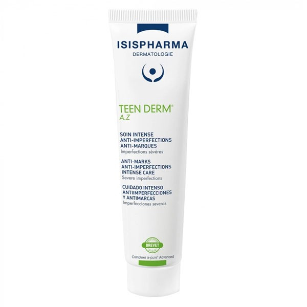 IsisPharma Teen Derm A.Z crema cu acid azelaic 15% pentru ten mixt si gras, 30 ml