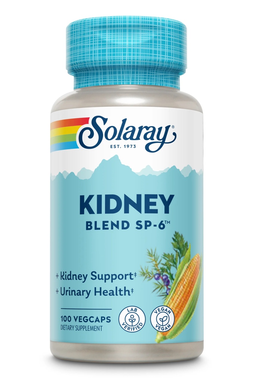 Kidney Blend Solaray - 100 capsule pentru sănătatea rinichilor și vezicii urinare