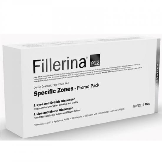 Kit grad 4 plus fillerina 932: tratament pentru ochi și pleoape, 15 ml + tratament pentru buze și conturul buzelor, 7 ml, labo