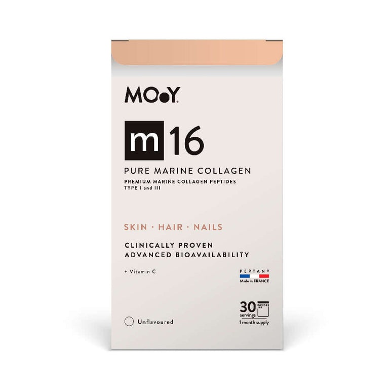M16 pure marine collagen & vitamin c, molecules of youth, 303 g, 30 portii, natural