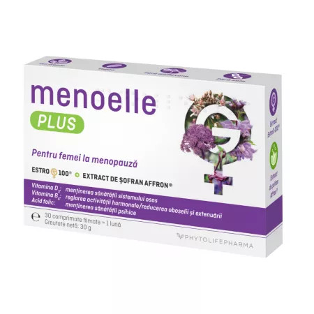 Menoelle plus, 30 comprimate, phytolife nutrition