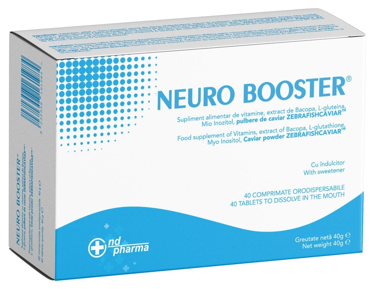 Neuro Booster cu ZebrafishCaviar - 40 Comprimate pentru Suport Cerebral și Imunitate