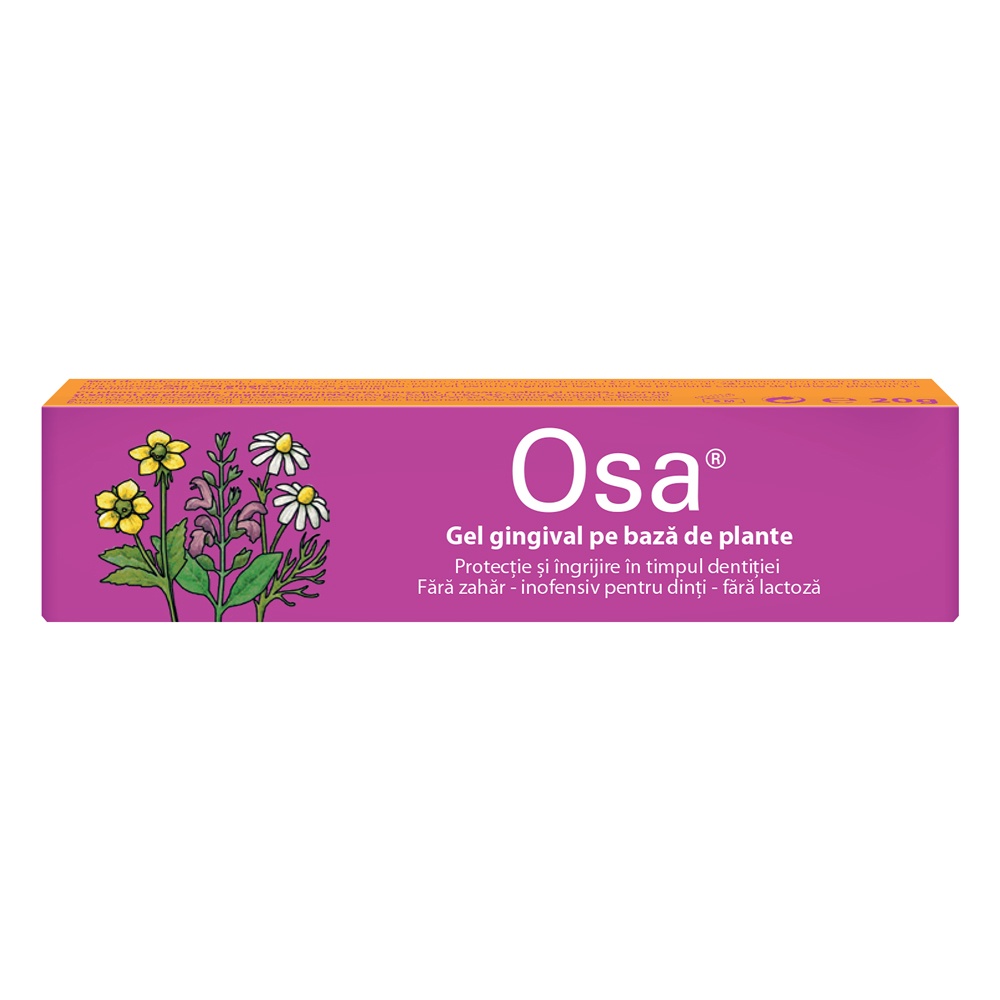 Osa Gel Gingival pe Bază de Plante pentru Erupții Dentare, 20 g