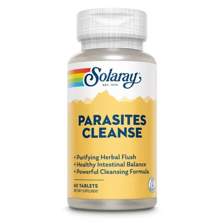 Parasites cleanse solaray, 60 tablete, secom