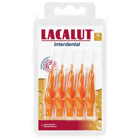 Periute interdentare XS 2.00 mm Lacalut, 5 bucăți, Theiss Naturwaren