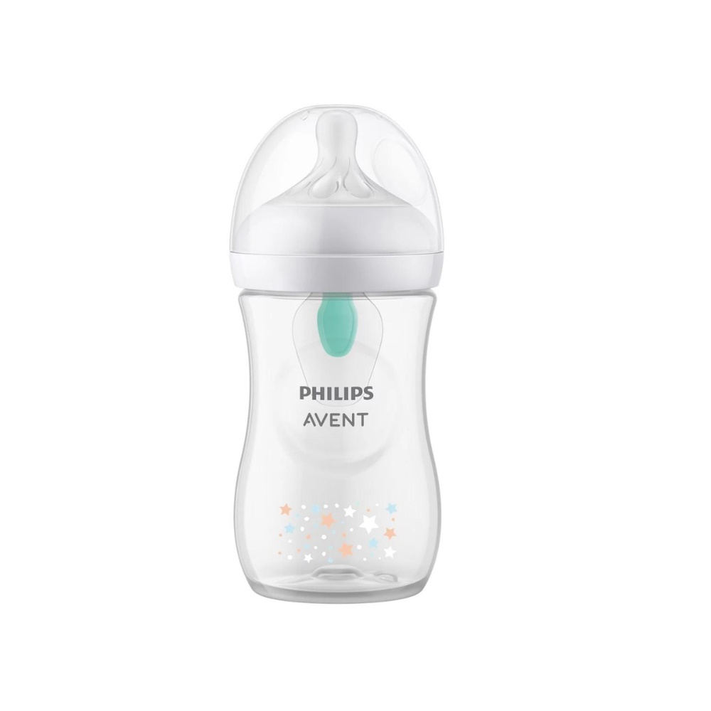 Philips Avent Natural Response Biberon cu AirFree, Ursuleți, 1 lună+, 260 ml