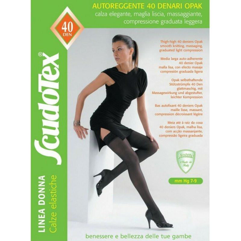 Scudotex 463 ciorapi coapsa, compresie usoara- 40 den-nero-nr-3-m