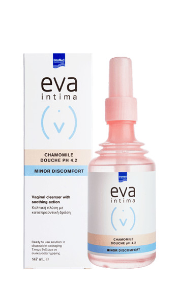 Solutie de curatare vaginala eva intima chamomile douche ph 4.2, 147 ml