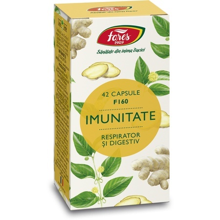 Supliment alimentar Imunitate Respirator și Digestiv, F160, 42 capsule, Fares