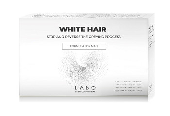 Tratament impotriva incaruntirii parului pentru barbati White Hair, 20 fiole x 3.5ml, Labo