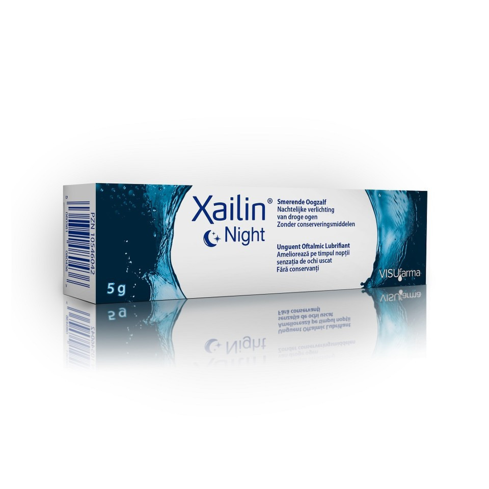Xailin night unguent oftalmic, 5g, visufarma