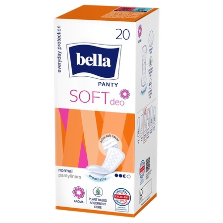 Absorbante zilnice Panty Soft, 20 bucati, Bella
