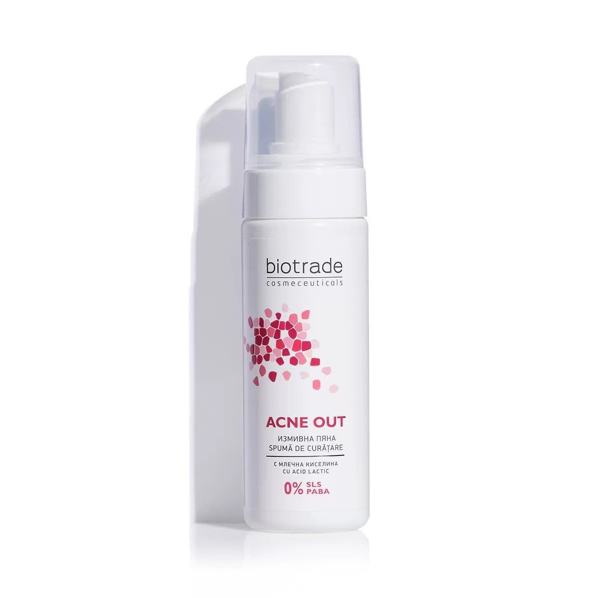 Acne out spuma de curatare 150ml, biotrade