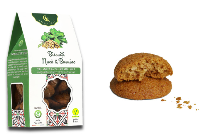 Ambrozia biscuiti nuca & busuioc x 150g