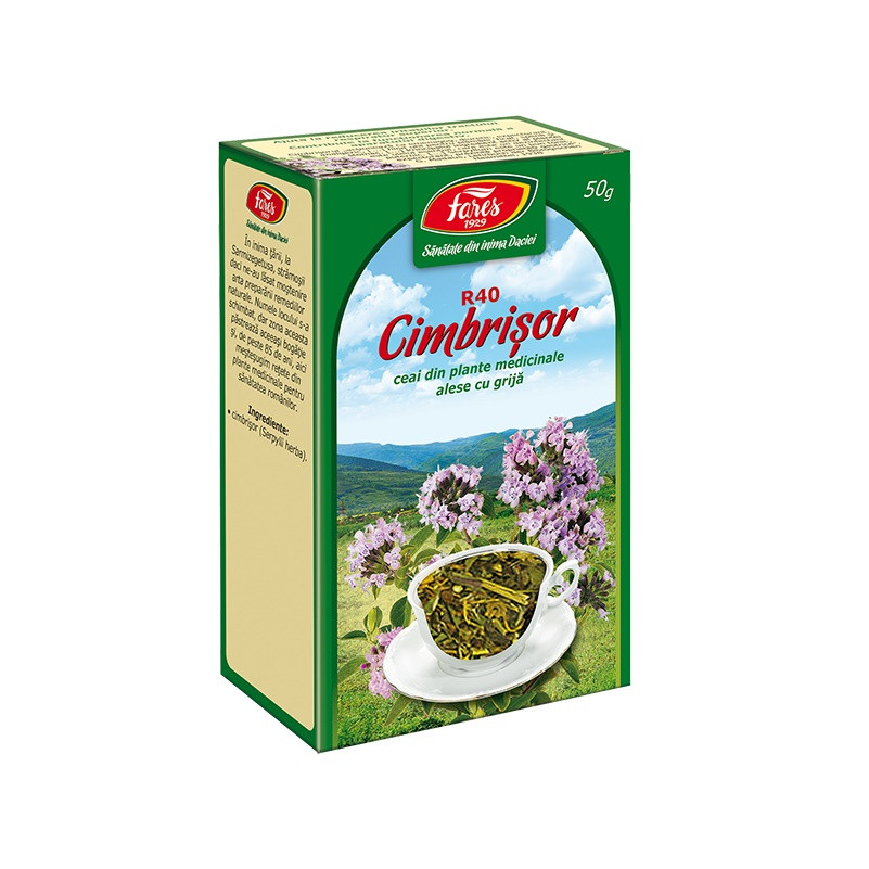 Ceai Cimbrisor Iarba Fares - 50g, Remediu Natural pentru Respirație și Digestie