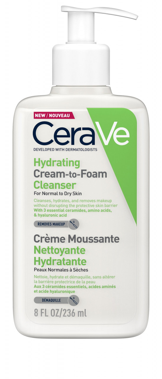 Cerave crema de curatare spumanta si hidratanta 236ml