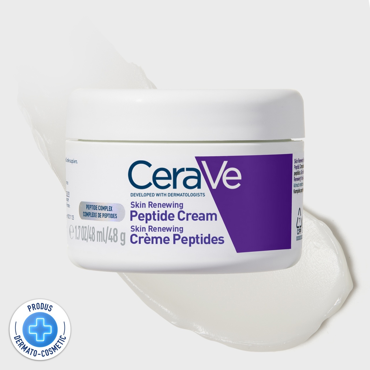 CeraVe Skin Renewing crema cu peptide, 48 g