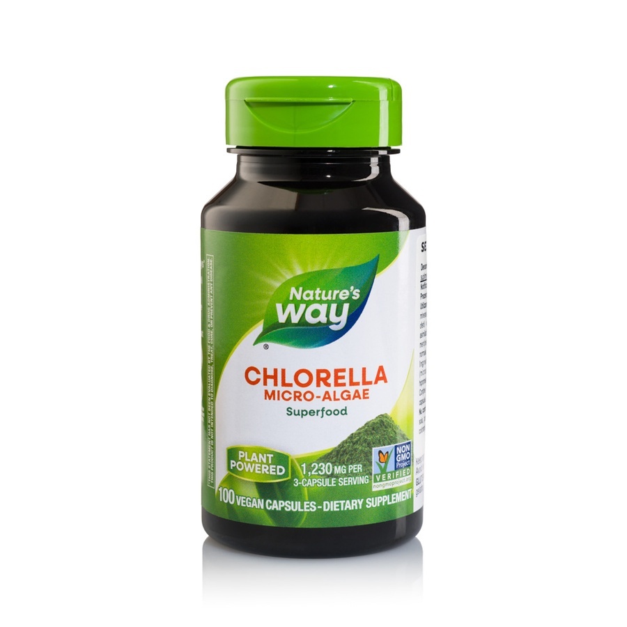 Chlorella Micro-algae 410mg Natures Way, 100 capsule, Secom