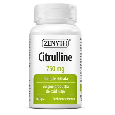 Citrulline 750 mg Zenyth - Revoarbă Energie și Performanță