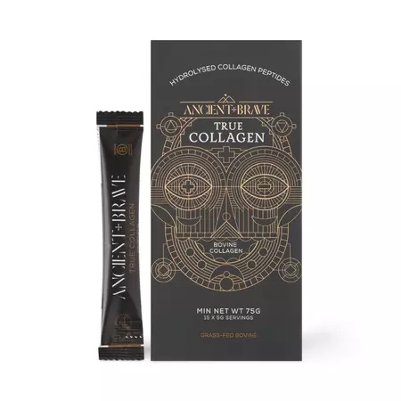 Colagen hidrolizat pudra true collagen, 15 plicuri, ancient and brave