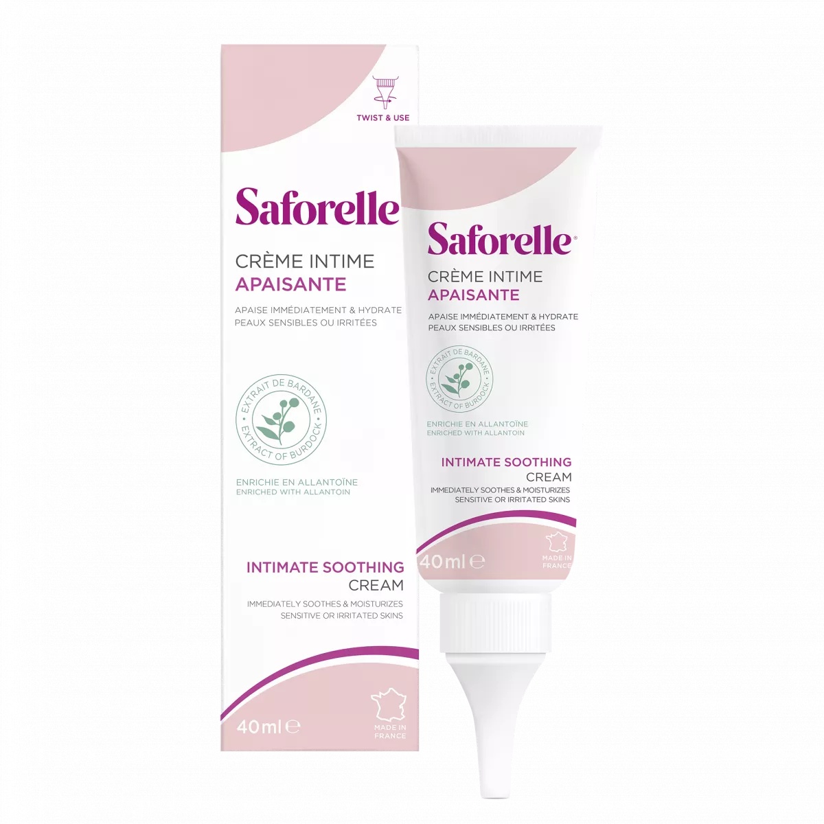 Crema calmanta cu brusture si alantoina saforelle, 40 ml
