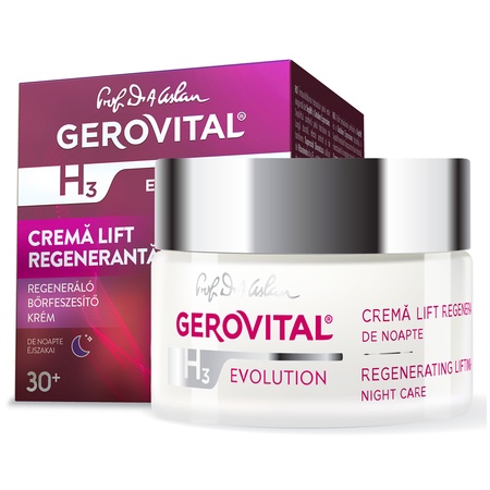 Cremă lift regeneranta de noapte H3 Evolution, 50 ml, Gerovital