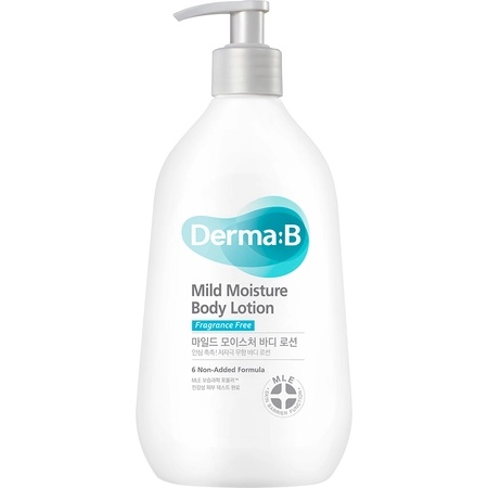 Derma:B Mild Moisture Body Lotion lotiune hidratanta fara parfum, 400 ml
