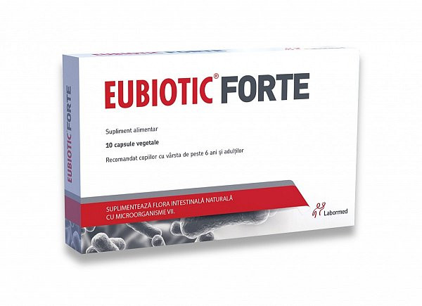 Eubiotic forte, 10 capsule vegetale, labormed