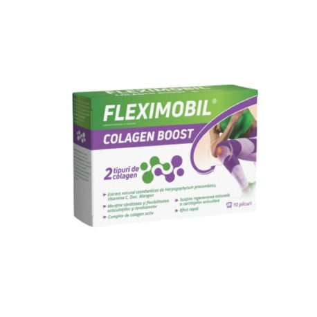 Fleximobil colagen boost, 10 plicuri, fiterman