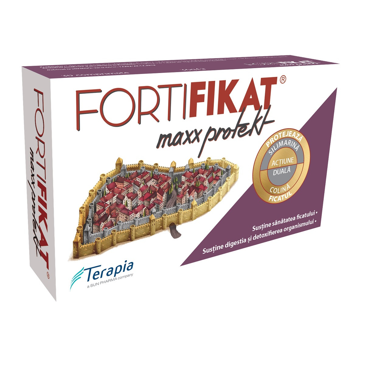 Fortifikat Maxx Protekt pentru Ficat cu Armurariu și Fosfolipide Esențiale, 30 comprimate, Terapia