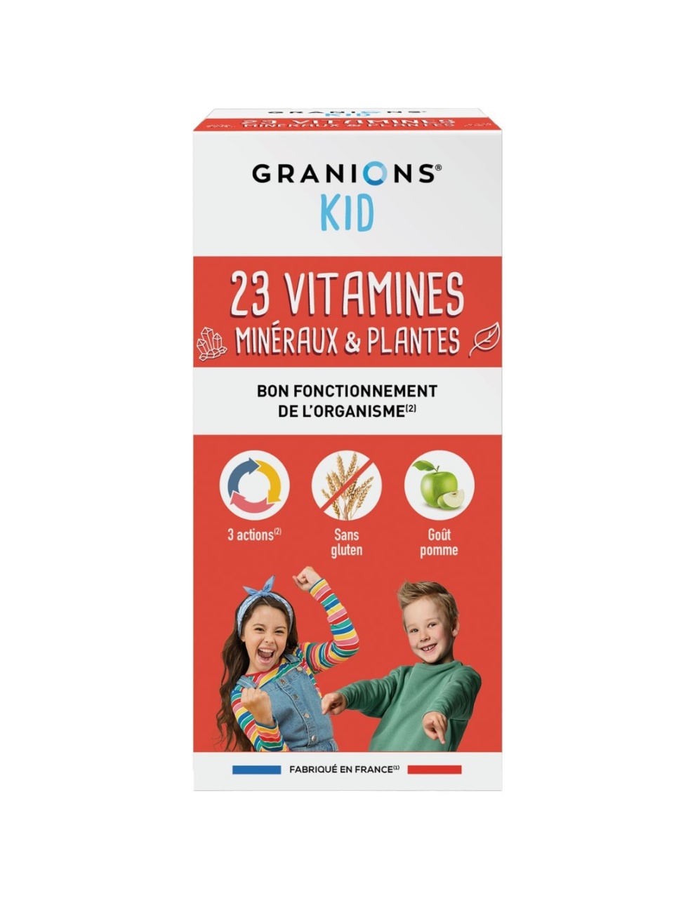 Granions sirop cu 23 de vitamine si minerale pentru copii, aroma de mere, 200 ml