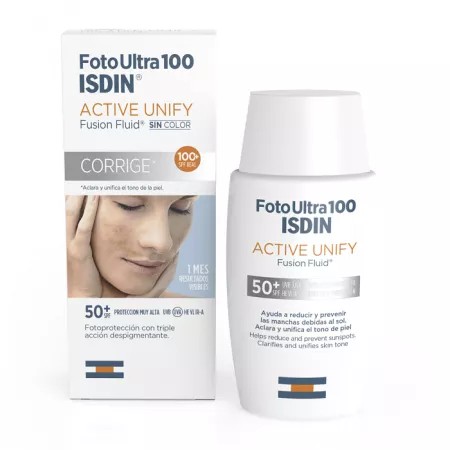 ISDIN FOTOULTRA Active Unify SPF 50+ - Protecție Solară și Depigmentare