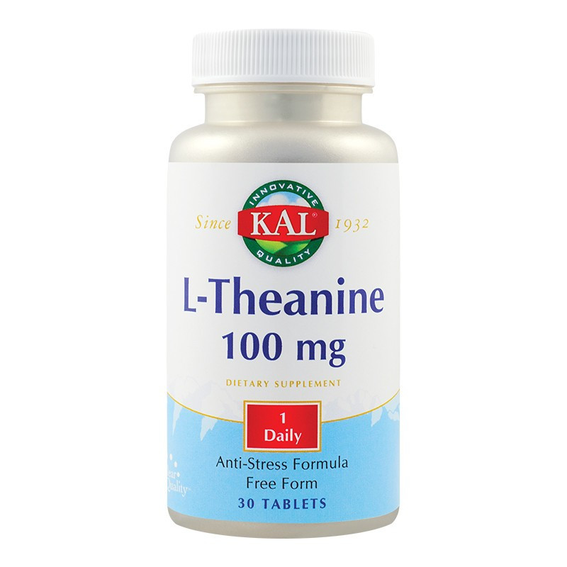 L-theanine 100mg kal, 30 tablete, secom