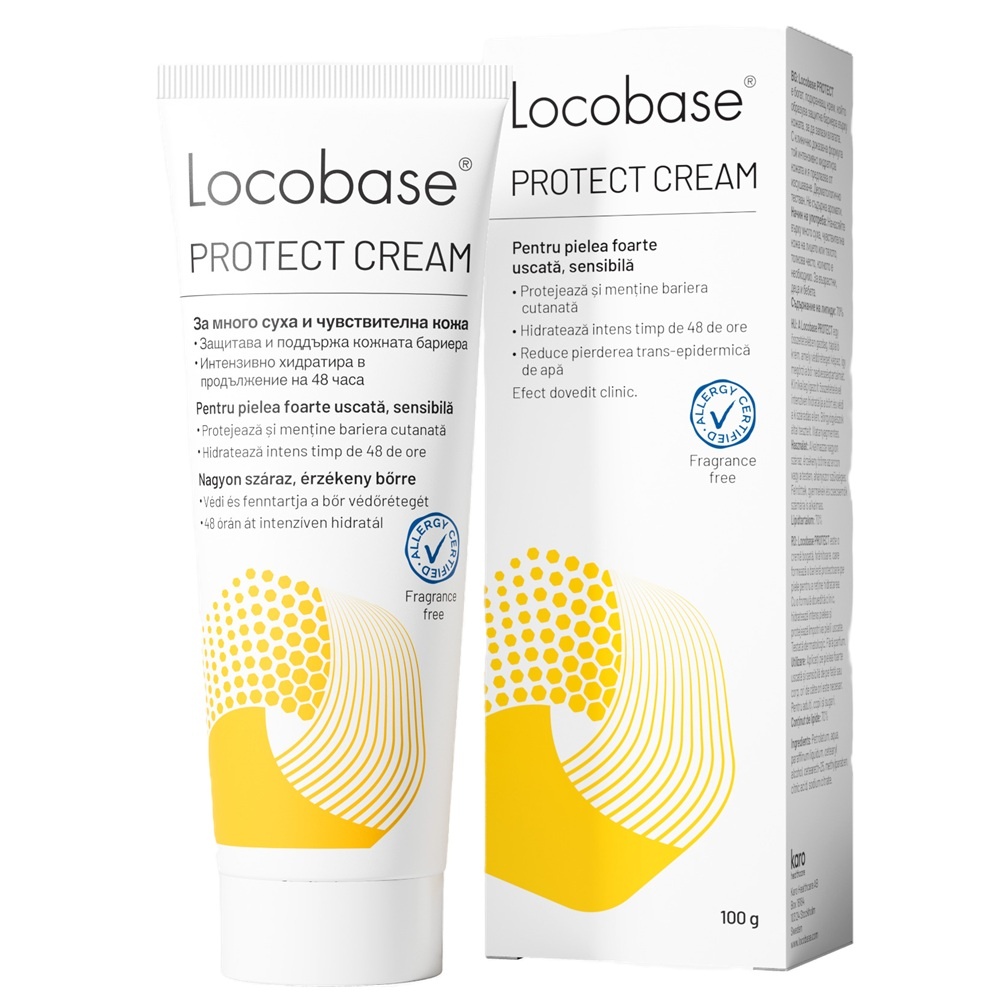 Locobase Protect Cremă pentru Piele Uscată și Sensibilă, 100 g