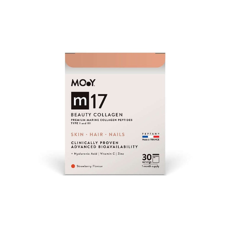 Molecules of Youth m17 Colagen Marin Beauty cu acid hialuronic, vitamina C si zinc, aroma de capsuni, 210 g