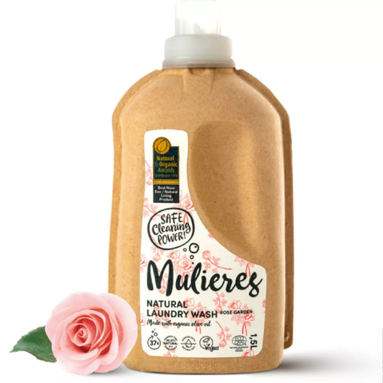 Mulieres detergent natural pentru rufe rose garden 1l