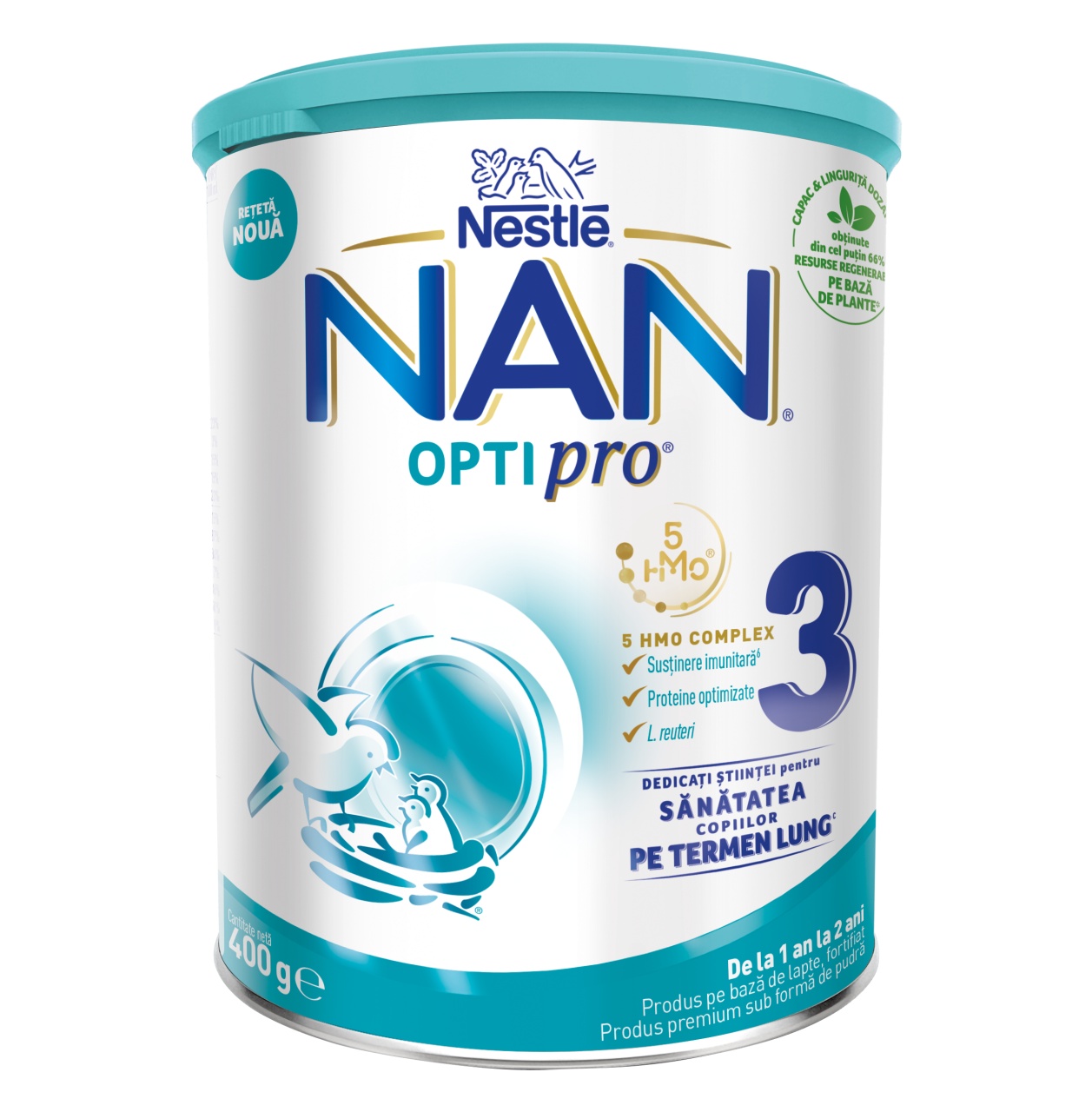 NAN OPTIPRO 3 HMO 400g - Lapte Praf Premium pentru Copii 1-2 Ani